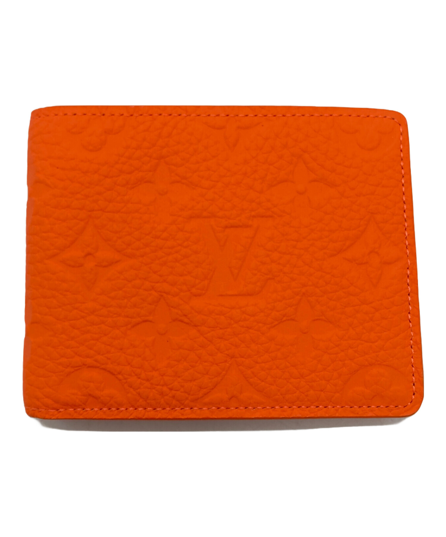 中古・古着通販】LOUIS VUITTON (ルイ ヴィトン) 2つ折り財布 オレンジ