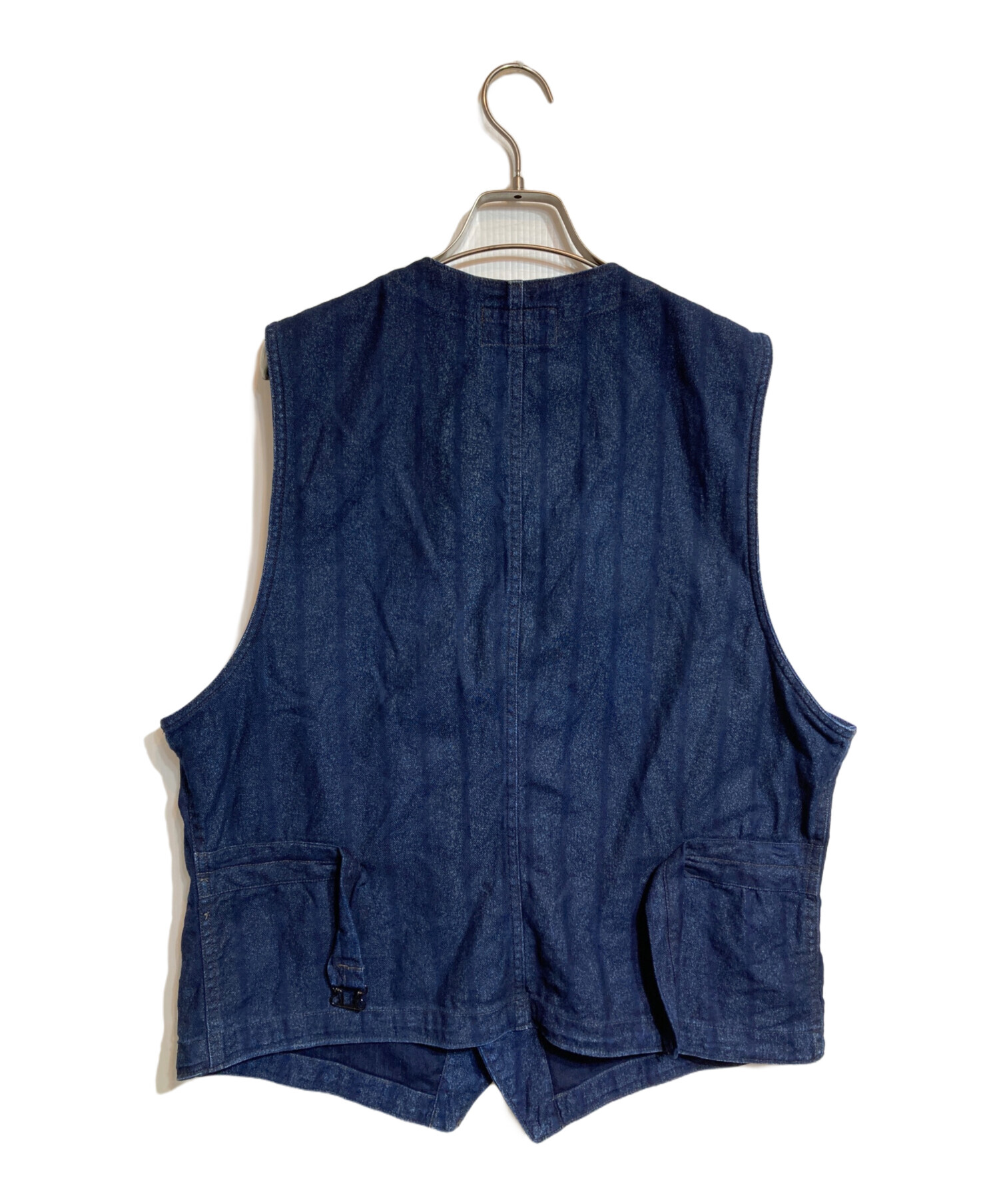 中古・古着通販】RRL (ダブルアールエル) インディゴ ストライプベスト