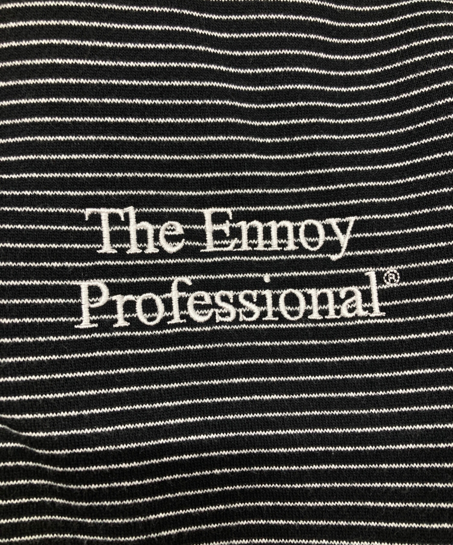 中古・古着通販】ENNOY (エンノイ) Border Hoodie Sweat ブラック 