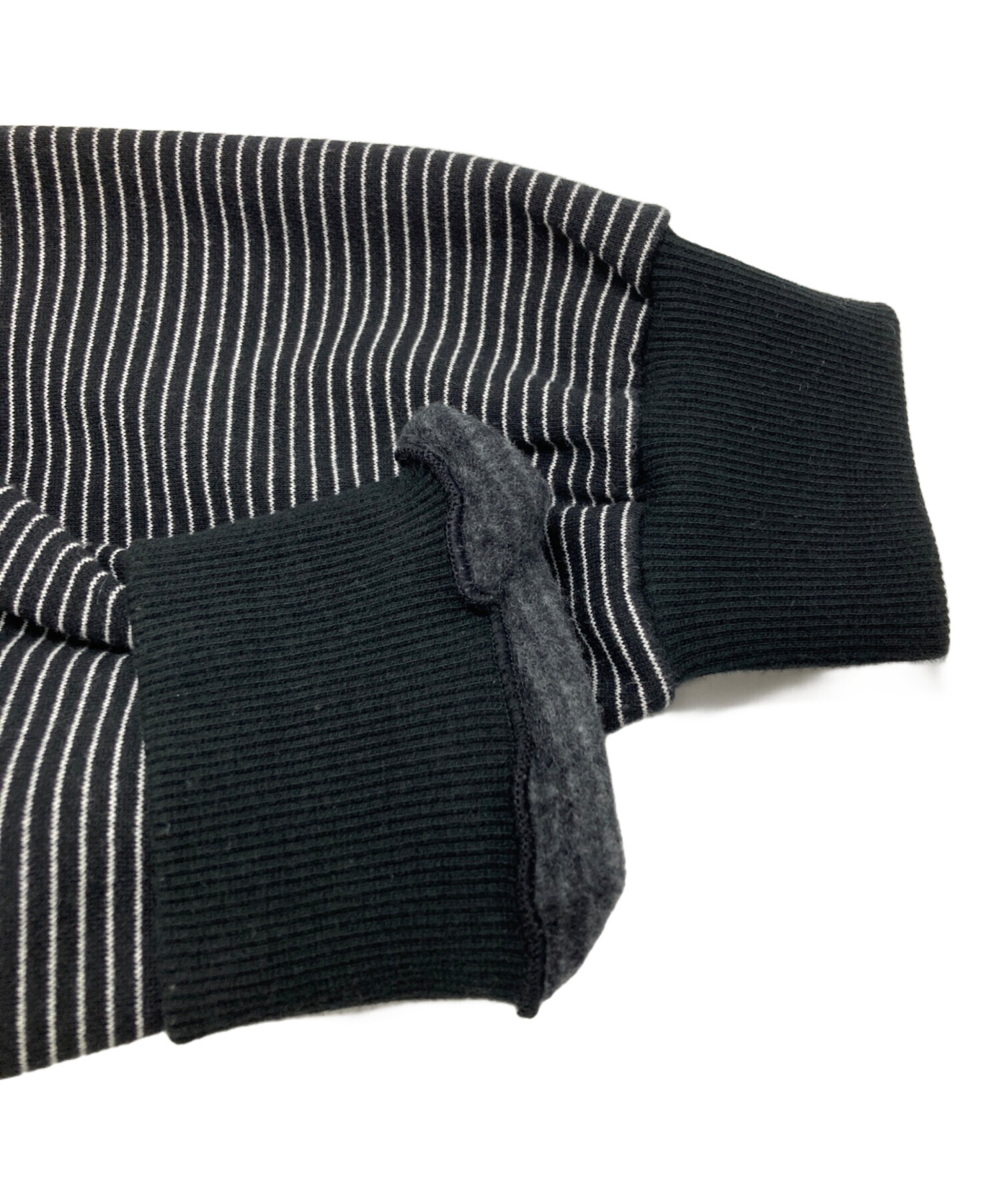 中古・古着通販】ENNOY (エンノイ) Border Hoodie Sweat ブラック 