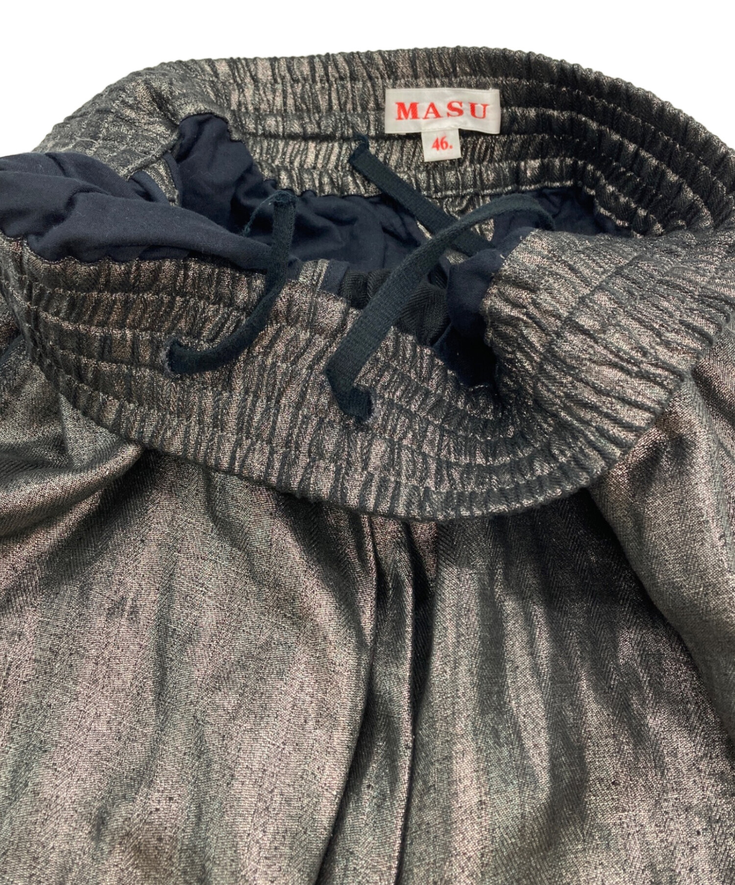 中古・古着通販】MASU (エムエーエスユー) METALLIC EASY PANTS