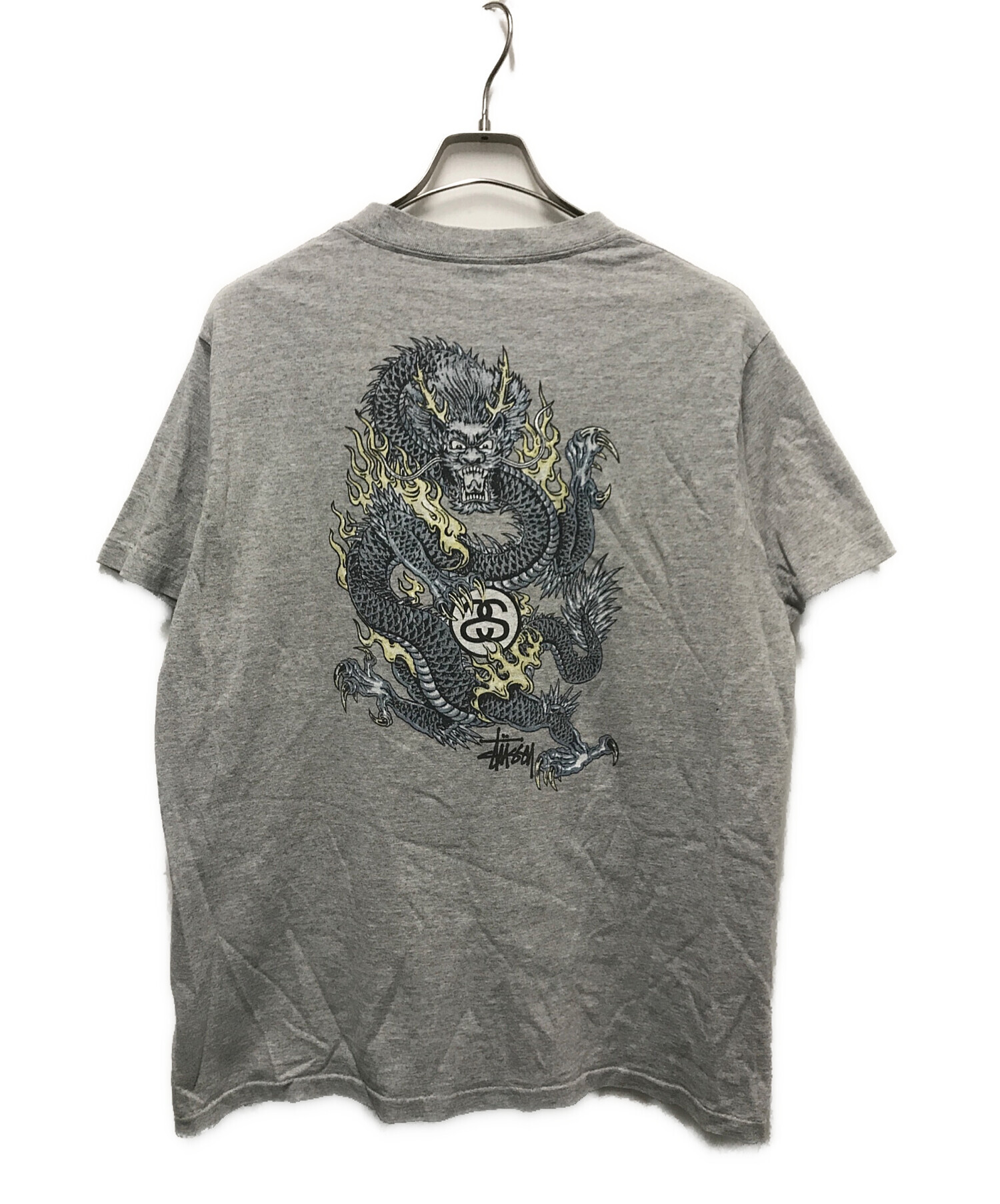 中古・古着通販】stussy (ステューシー) ファイヤードラゴンTee グレー