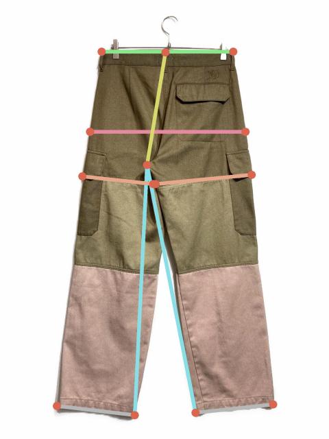 中古・古着通販】LOEWE (ロエベ) 3トーンカーゴパンツ/パッチワーク