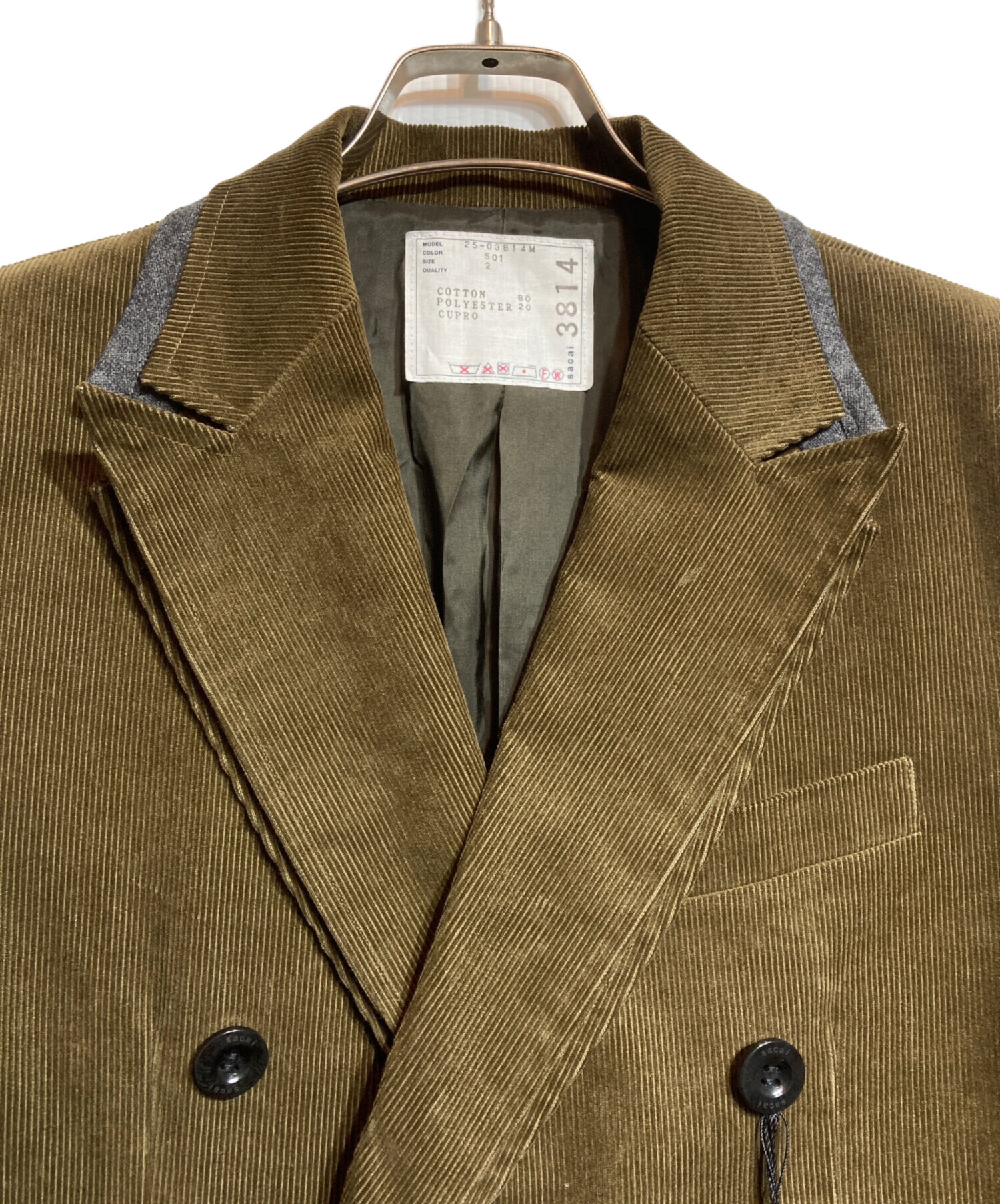 sacai / CORDUROY BLOUSON (タグ付き) sacai / CORDUROY BLOUSON (タグ付き)