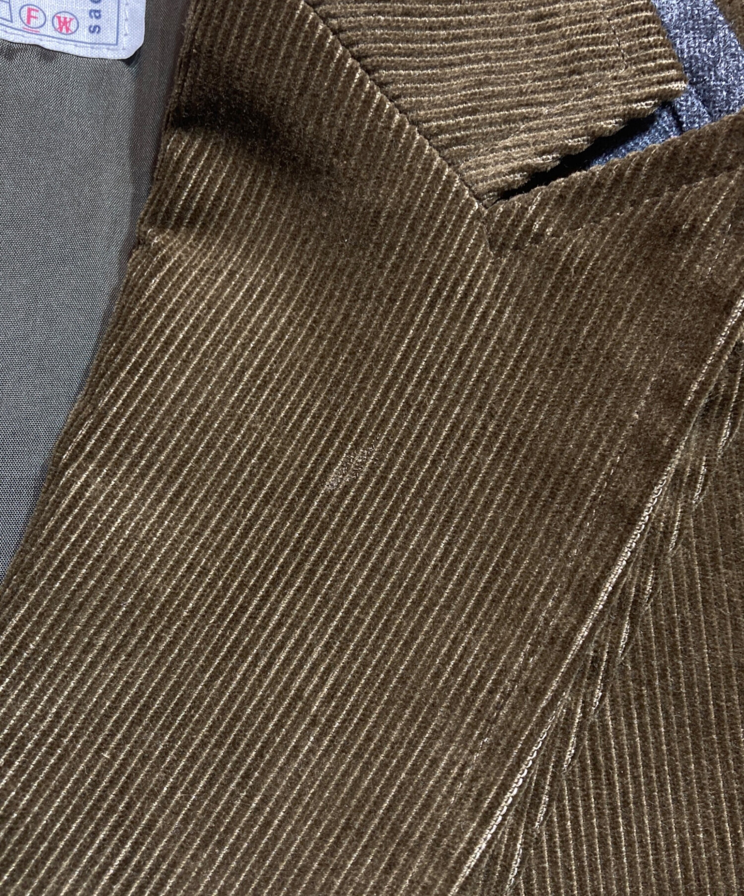 中古・古着通販】sacai (サカイ) Corduroy Jacket ブラウン サイズ:2