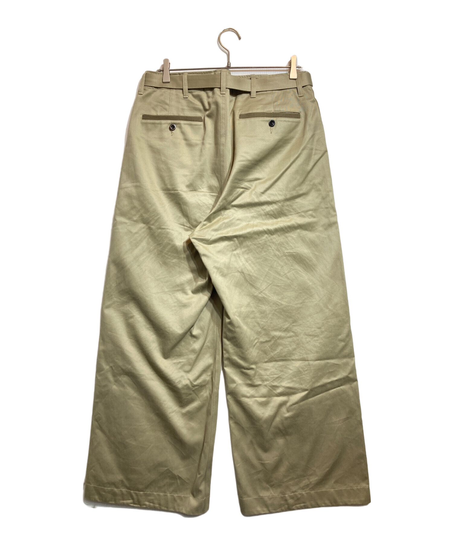 中古・古着通販】sacai (サカイ) Cotton Chino Pants ベージュ サイズ