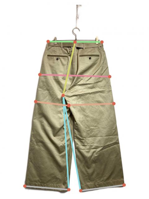 中古・古着通販】sacai (サカイ) Cotton Chino Pants ベージュ サイズ