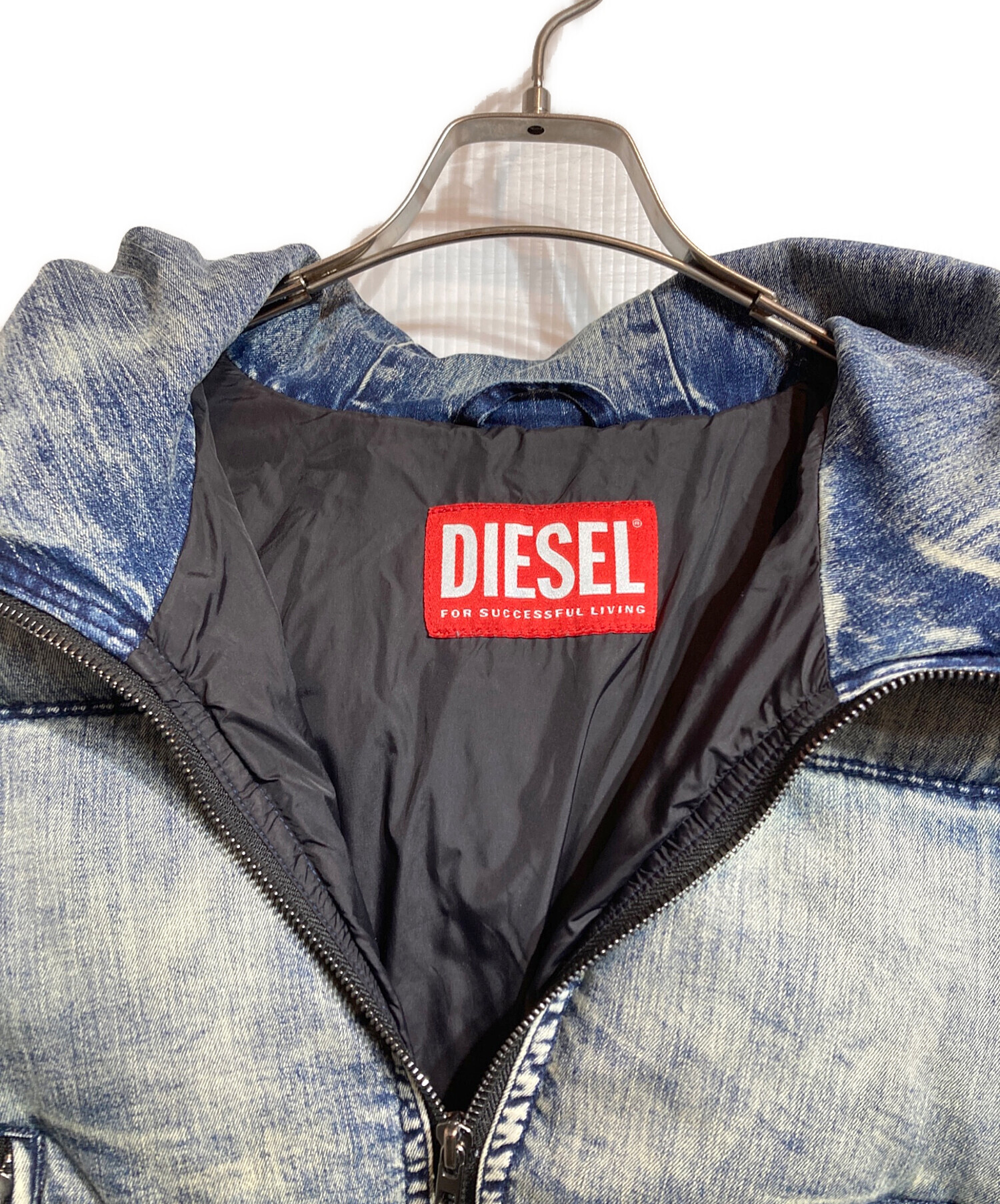 中古・古着通販】DIESEL (ディーゼル) W-AVESデニムダウンジャケット