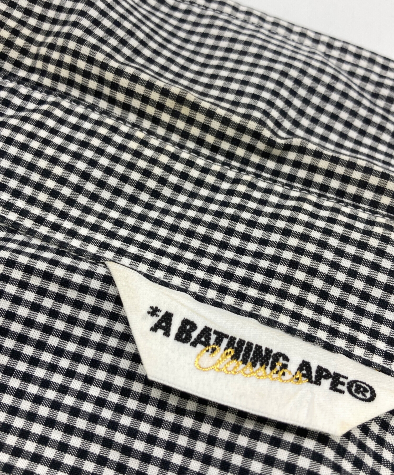 中古・古着通販】A BATHING APE (ア ベイシング エイプ) ギンガム 