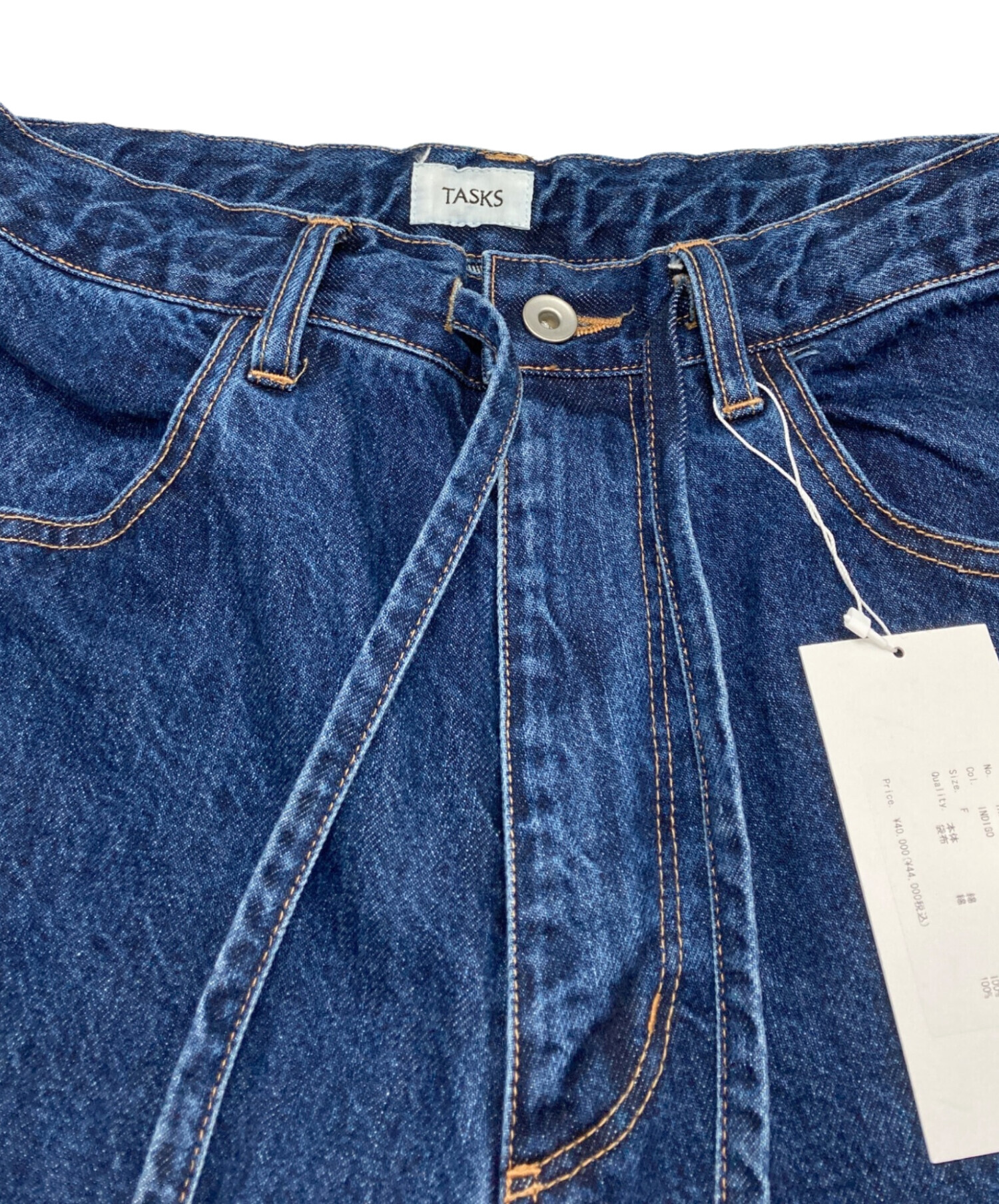 福　再取り引き分 中古・古着通販】TASKS (タスク) デニムパンツ インディゴ サイズ:Free