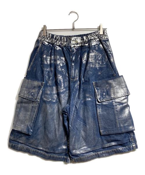 clesste denim ハーフパンツ 中古・古着通販】CLESSTE (クレスト) SILVER PRINT VINTAGE WASH