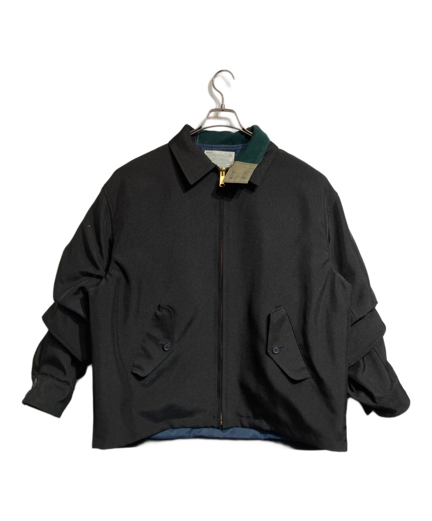 kolor 22SS ZIP BLOUSON ニットドッキングナイロンジップブルゾン 