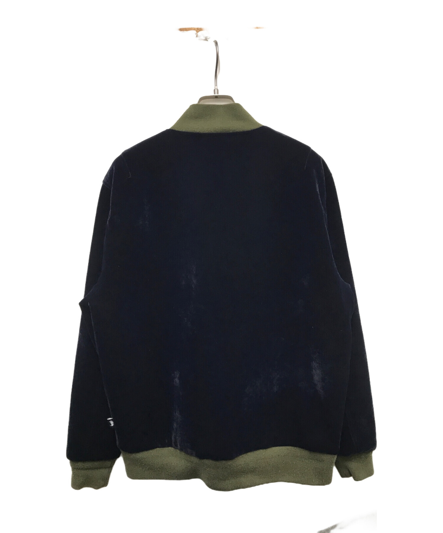 grunge Stussy ベルベット　短丈　光沢ブルゾン y2k 平成ギャル 00s y2k ファー 短丈 ダウン 黒 光沢 grunge 平成 重ね着風 M - メルカリ