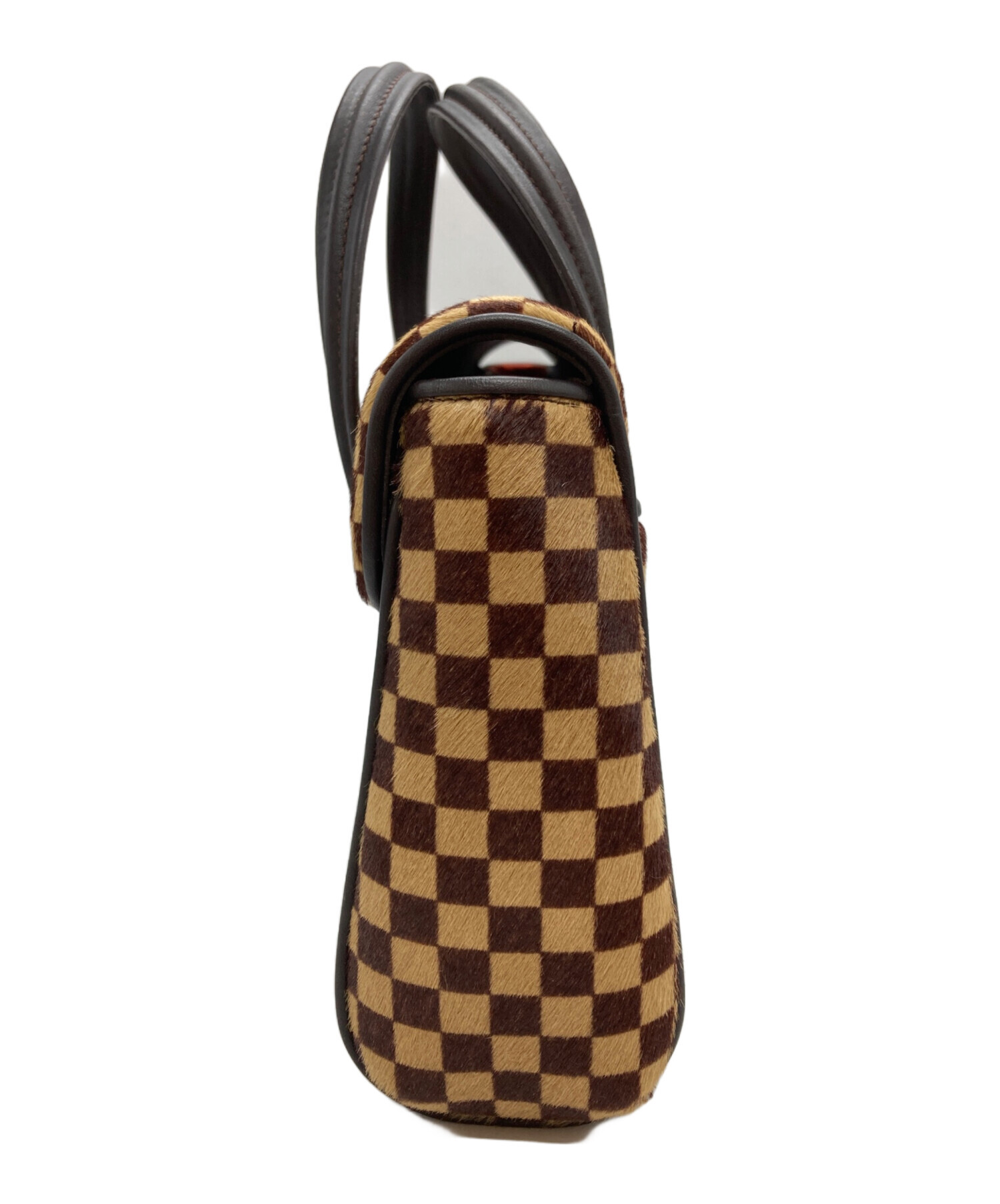 LOUIS VUITTON ルイヴィトン ダミエ・ソバージュ インパラ ハラコ 中古・古着通販】LOUIS VUITTON (ルイ ヴィトン) ハラコハンドバッグ