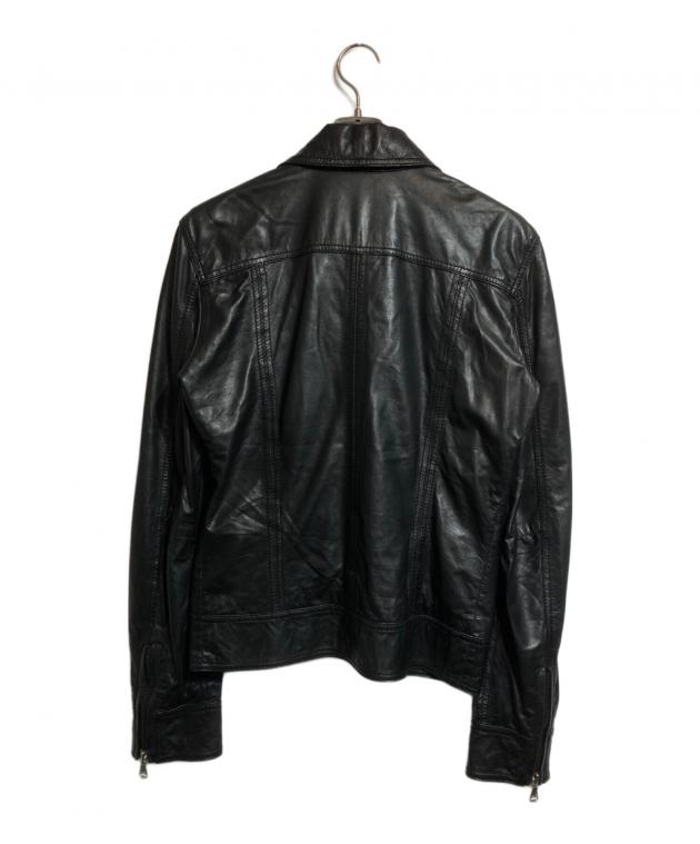 未使用Dolce & Gabbanaレザージャケット11/12 中古・古着通販】DOLCE & GABBANA (ドルチェ＆ガッバーナ) レザー