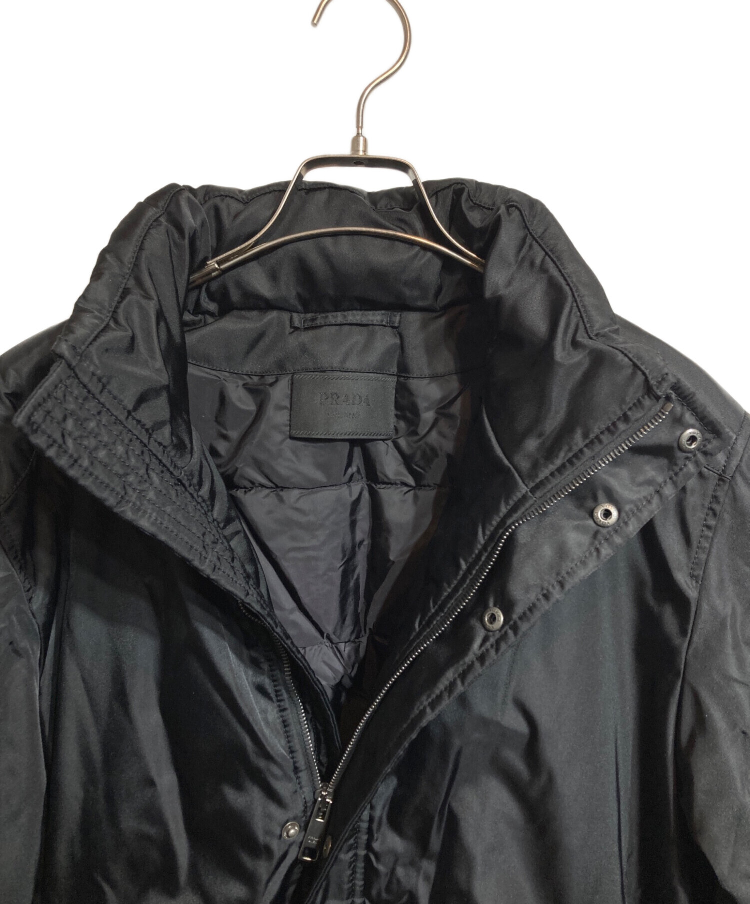 中古・古着通販】PRADA (プラダ) re-nylonパフジャケット ブラック