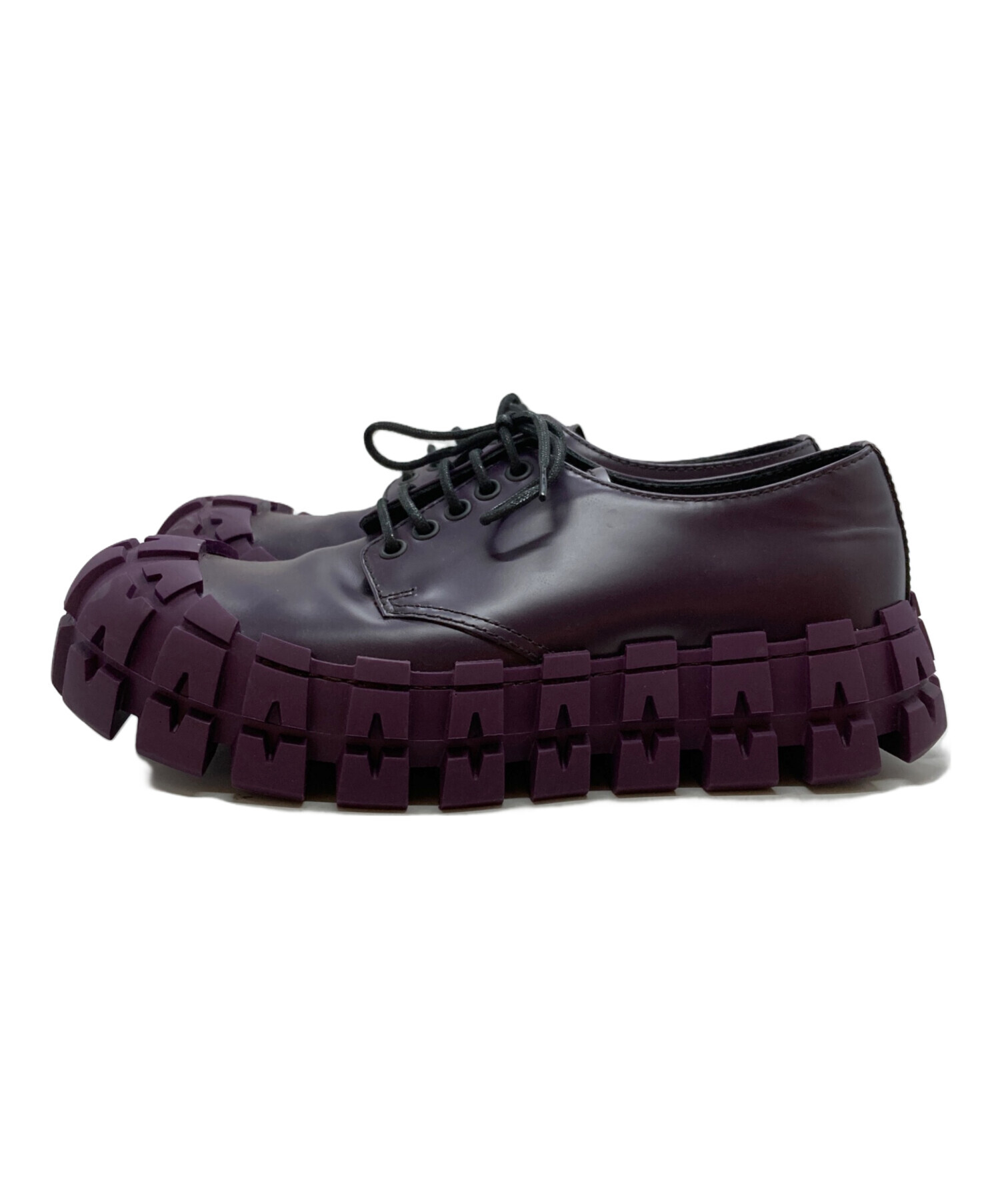 中古・古着通販】PRADA (プラダ) ブラッシュドレザーダービーシューズ