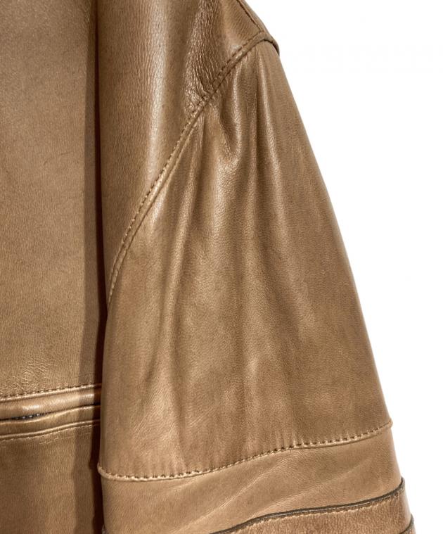 中古・古着通販】GUCCI (グッチ) シングルレザーライダースジャケット