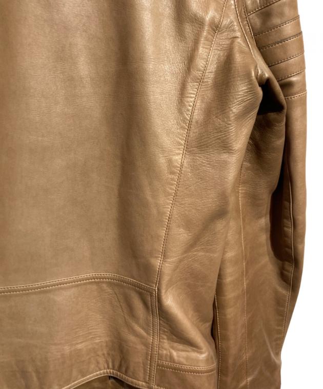 ssx2673 様GUCCI ブラウンレザーシングルライダースジャケット ssx2673 様GUCCI ブラウンレザーシングルライダースジャケット