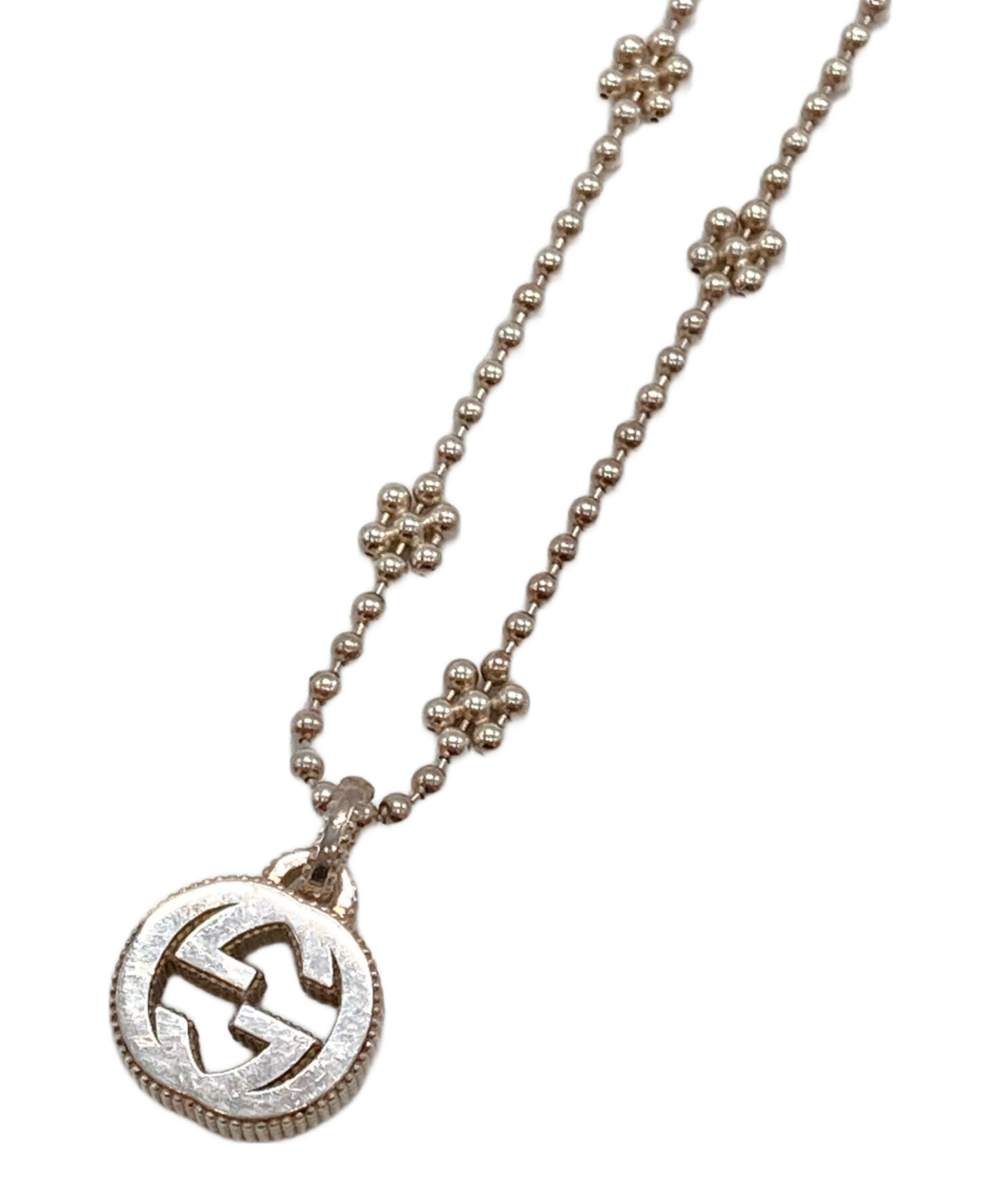 GUCCI　チェーン　ネックレス　ビンテージ　OLD 中古・古着通販】GUCCI (グッチ) インターロッキングGフラワー型ボール