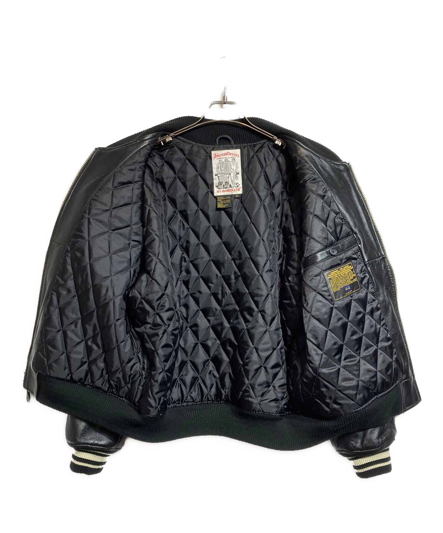 中古・古着通販】AVIREX (アヴィレックス) VARSITY LEATHER JACKET 