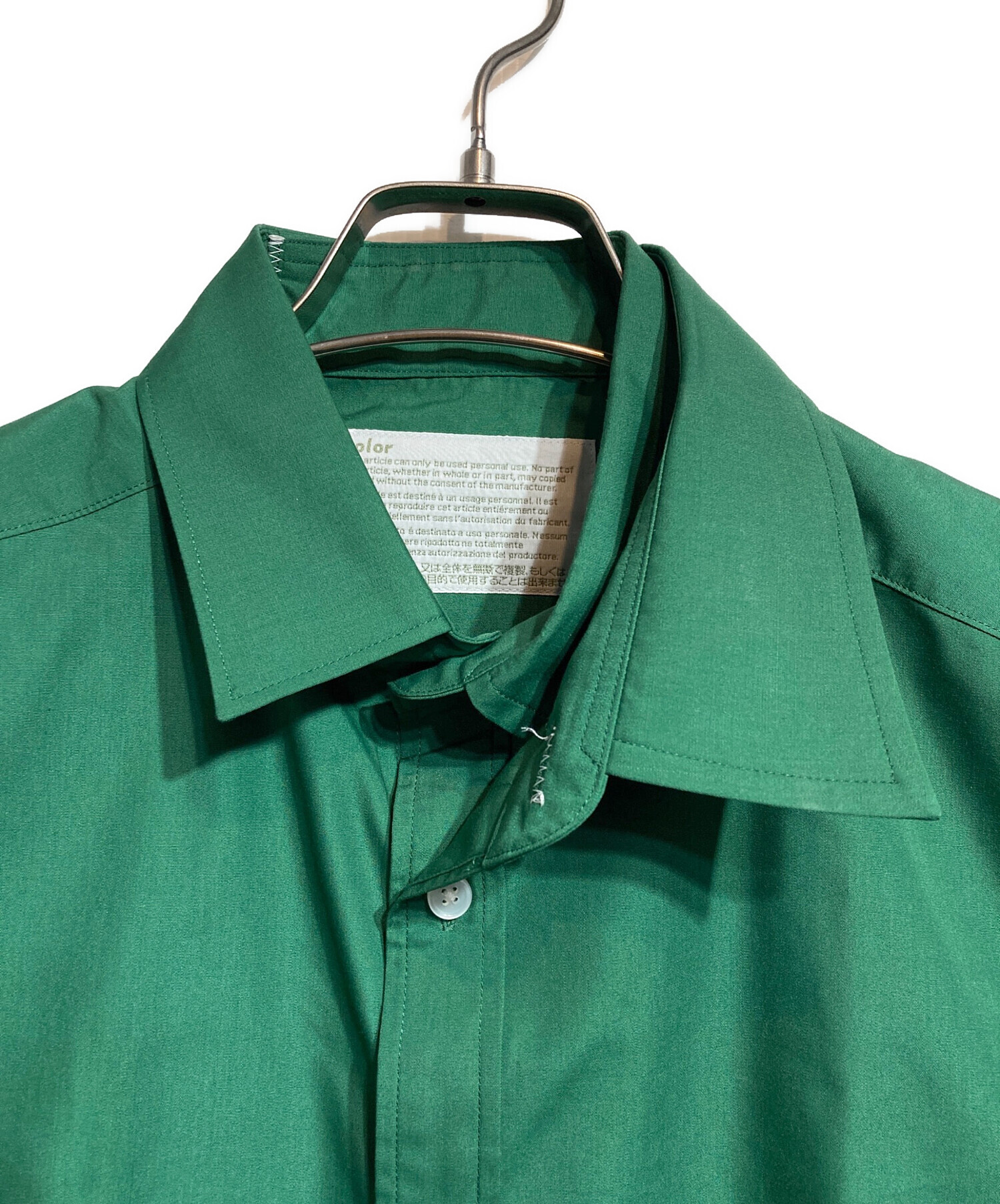 黒いポロシャツ 襟多色 Kolor size2 kolor（カラー） ポロシャツ 「kolor/カラー」26SCM-T04203 S/S Polo