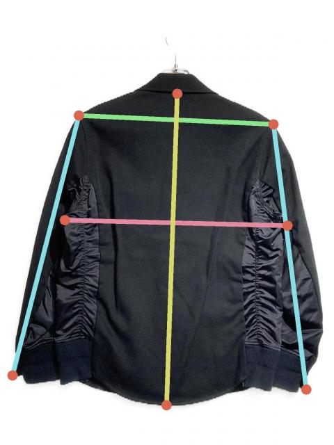 中古・古着通販】sacai (サカイ) Contrast detail sleeve docking