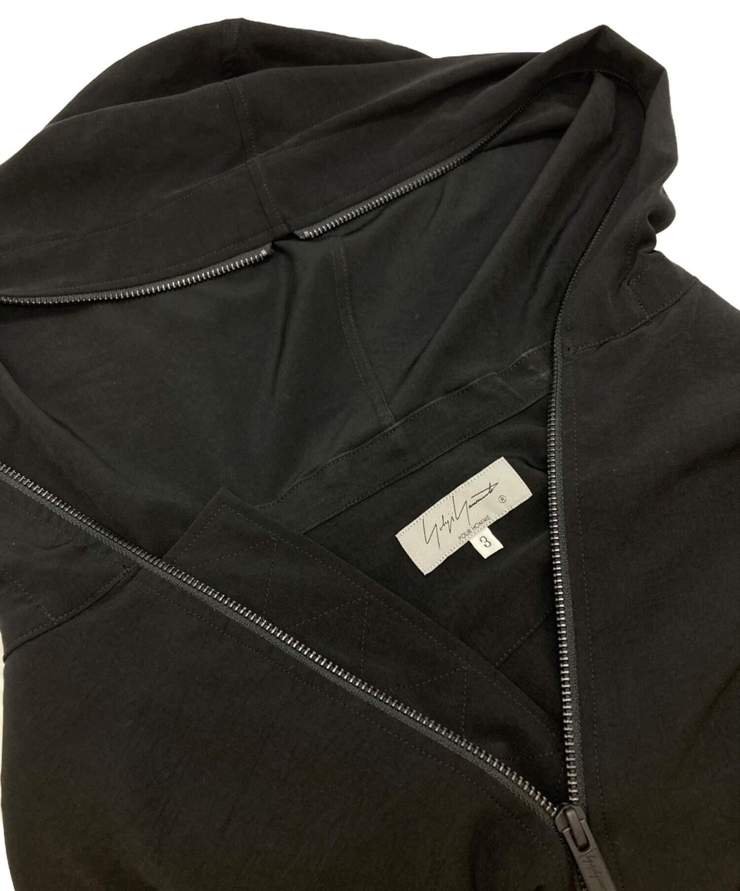 中古・古着通販】YOHJI YAMAMOTO (ヨウジヤマモト) ZIP OPEN HOODIE