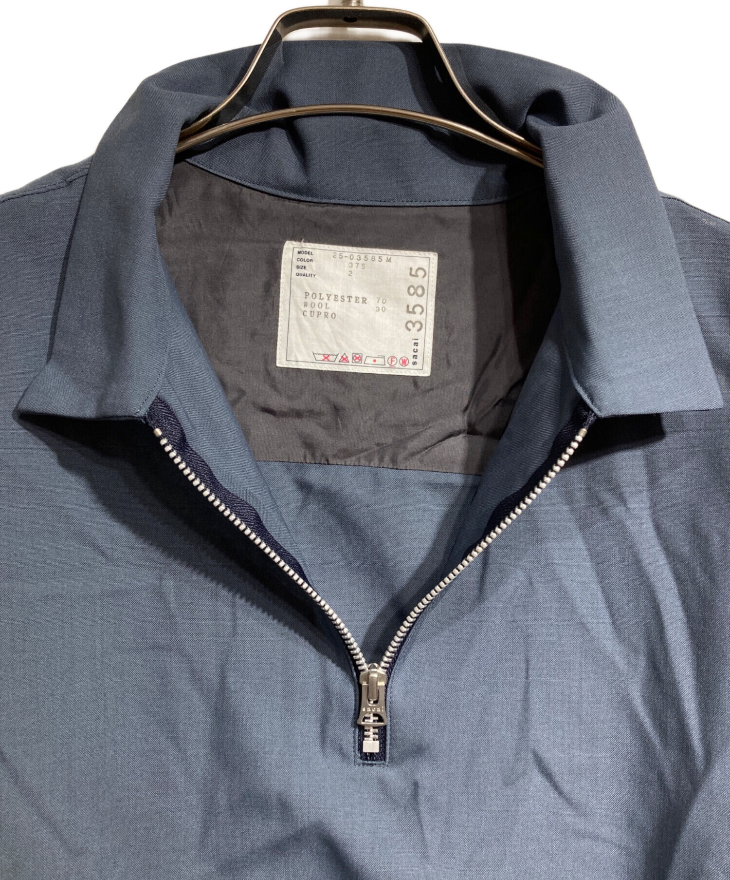 中古・古着通販】sacai (サカイ) 25SS Suiting Polo Shirt/25SS スーツ