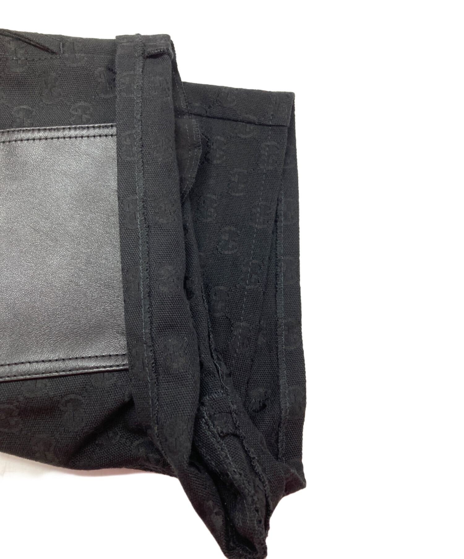 中古・古着通販】GUCCI (グッチ) GGキャンバスレザー切替ショート