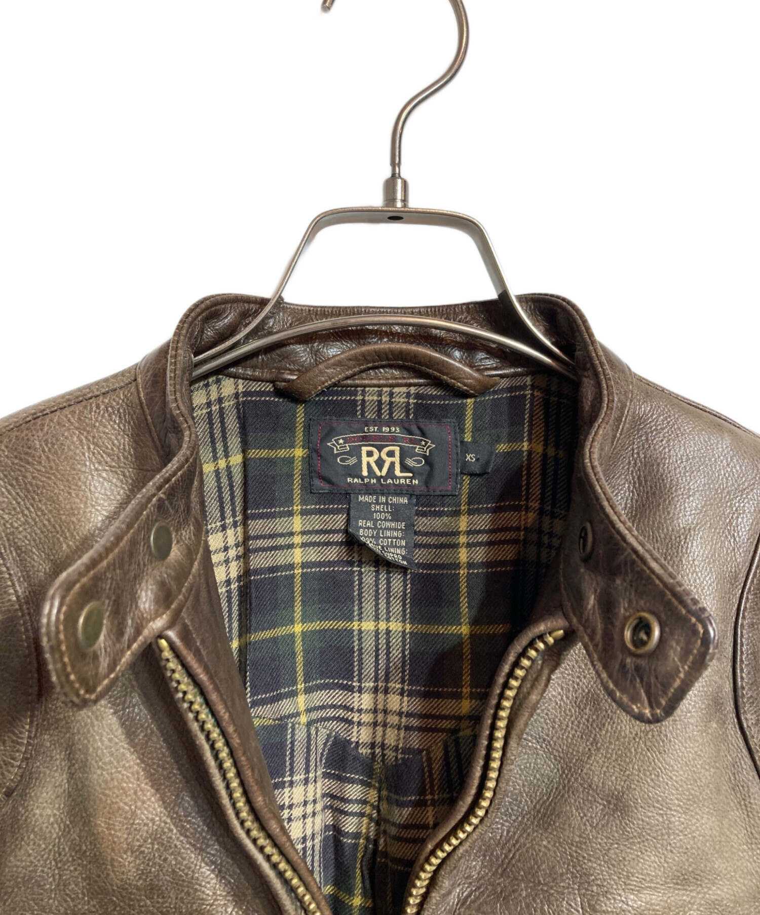 中古・古着通販】RRL (ダブルアールエル) FISHER LEATHER JACKET