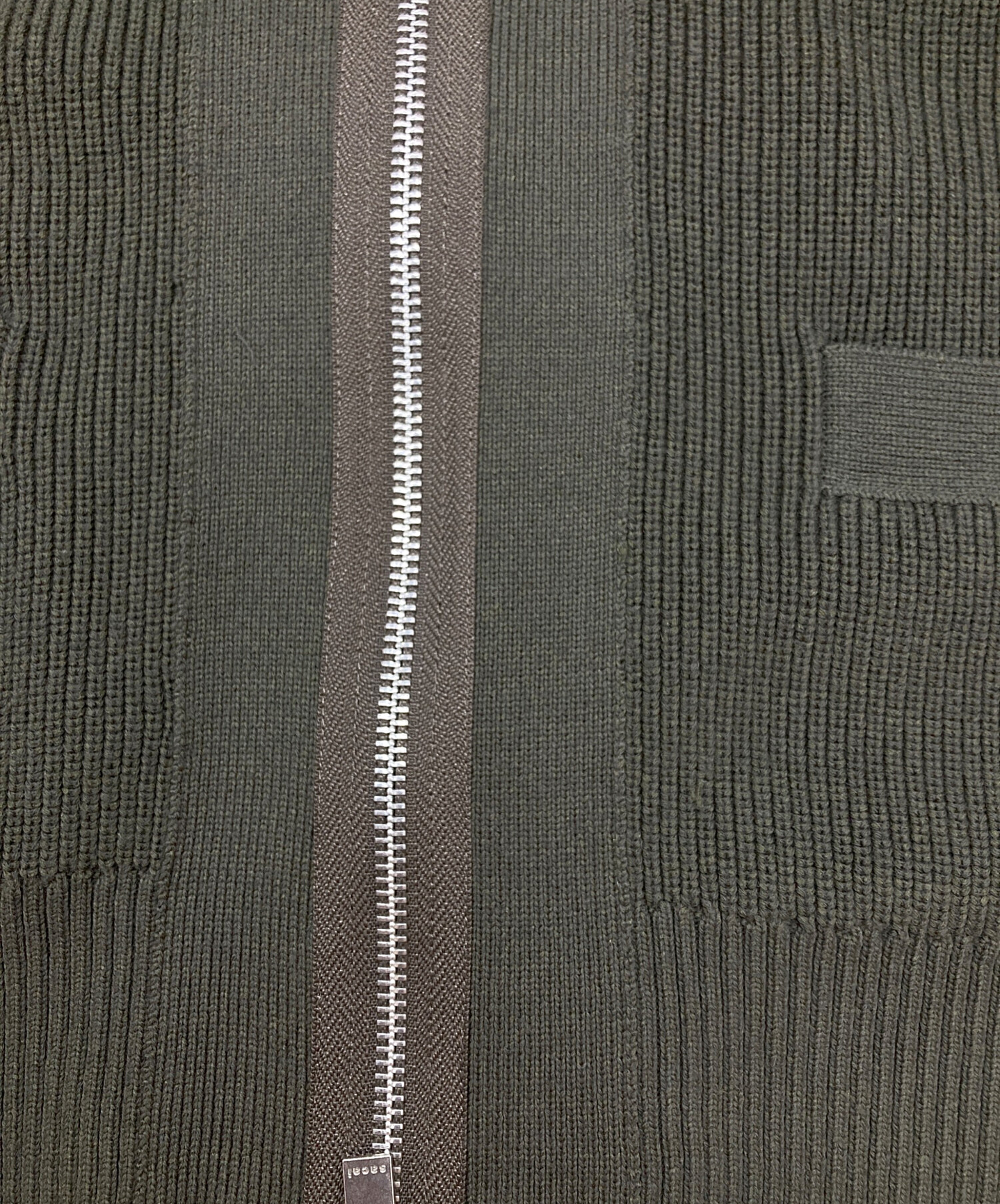 中古・古着通販】sacai (サカイ) ドッキングニットカーディガン 