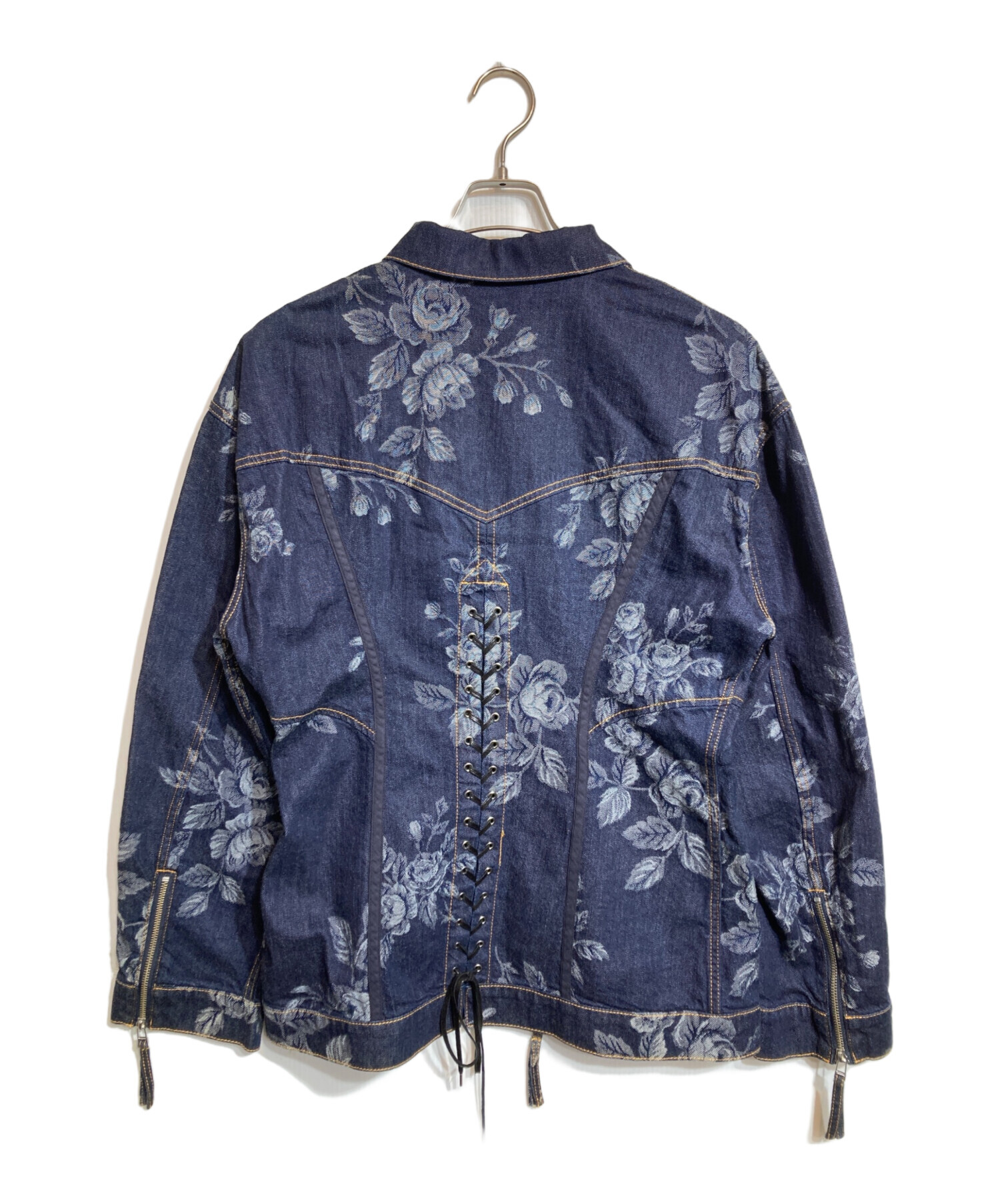中古・古着通販】FETICO (フェティコ) ROSE DENIM JACKET/ローズデニム