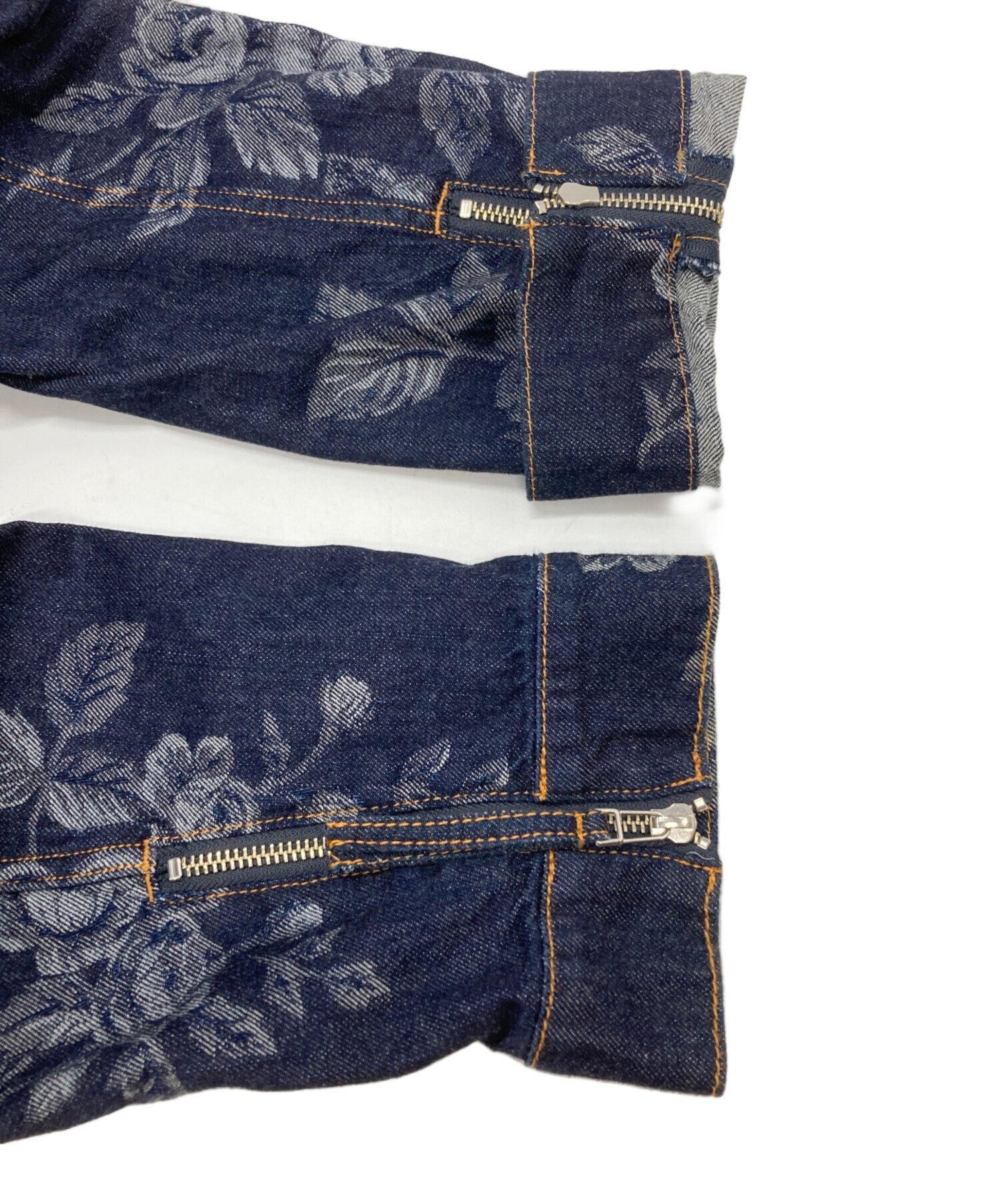 中古・古着通販】FETICO (フェティコ) ROSE DENIM JACKET/ローズデニム