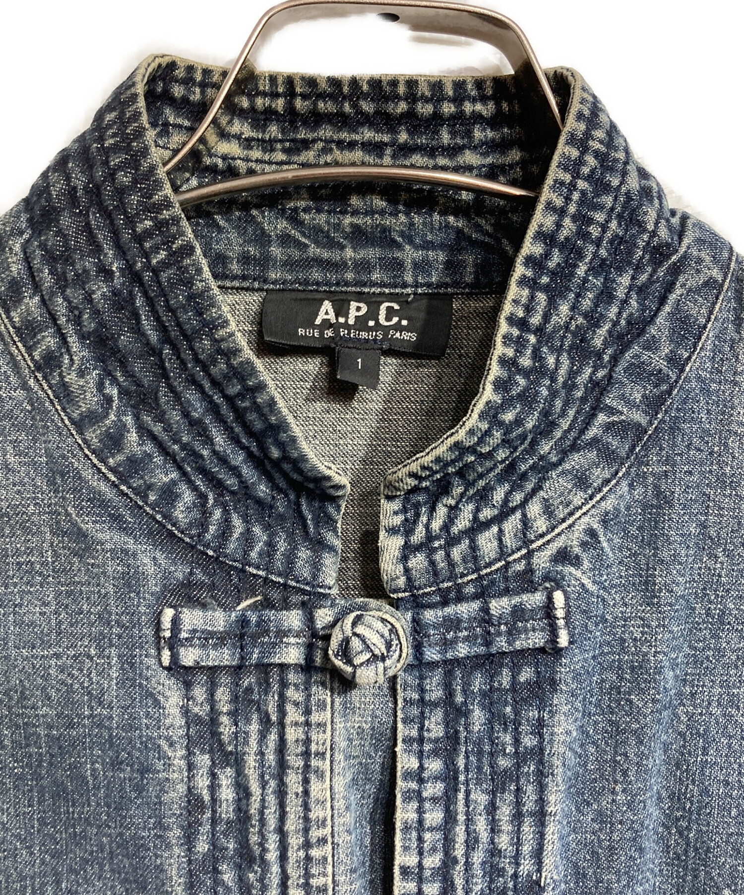 中古・古着通販】A.P.C. (アーペーセー) デニムチャイナジャケット