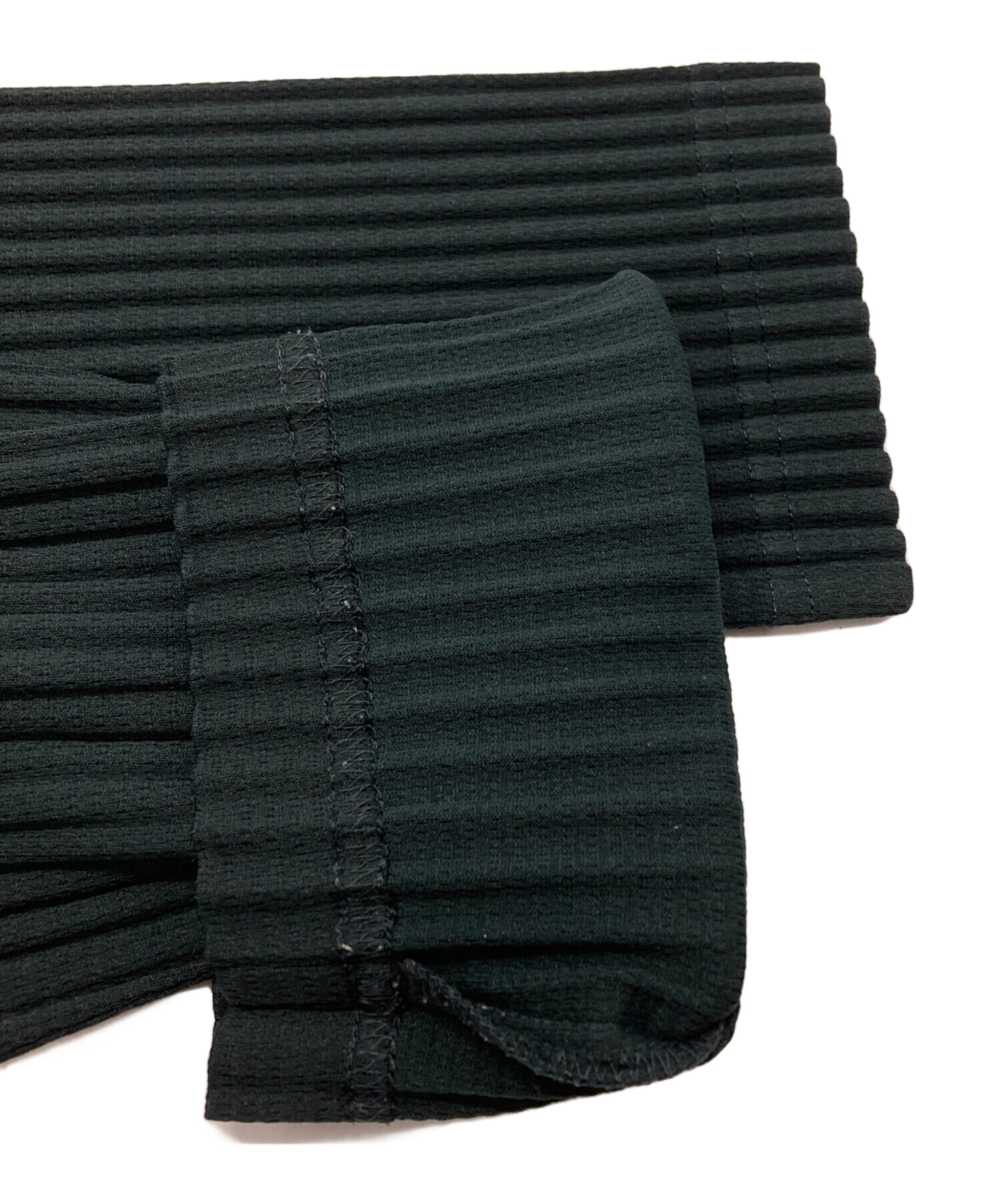 ISSEY MIYAKE オムプリッセ ハイネックプリーツカットソー ブラック 中古・古着通販】HOMME PLISSE ISSEY MIYAKE (オム プリッセ イッセイ