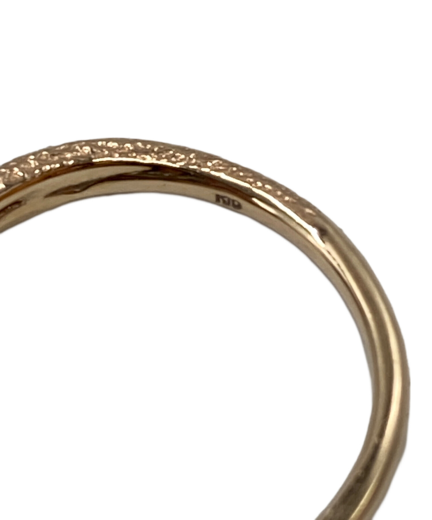 中古品 agete アガット K10ゴールド トパーズ ガーネットリング 9号 中古品 agete アガット K10ゴールド トパーズ ガーネットリング 9号