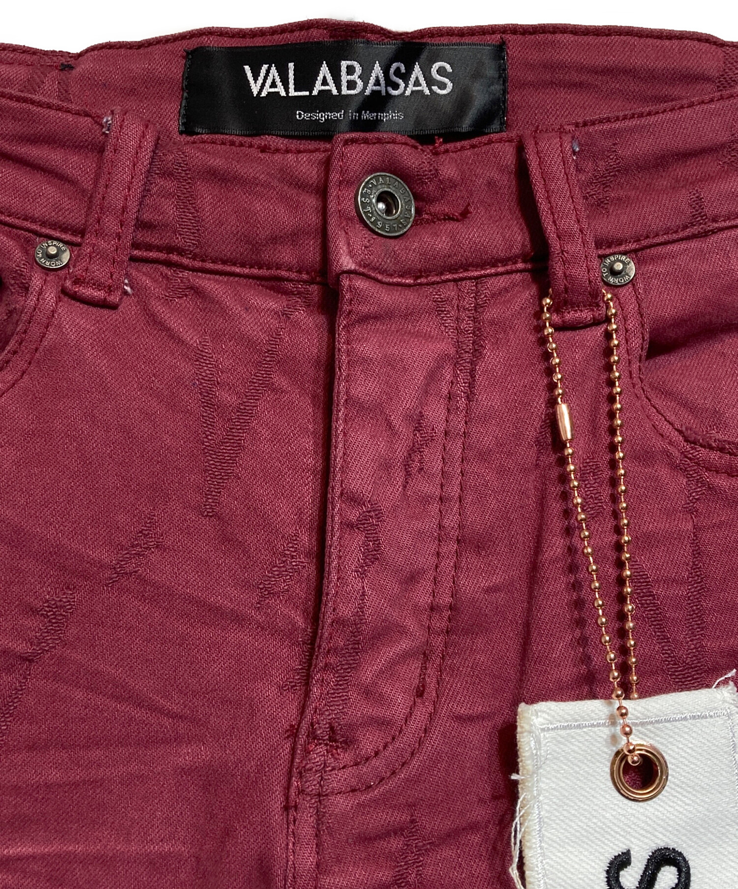 中古・古着通販】VALABASAS (バラバサス) ダメージフレアデニムパンツ