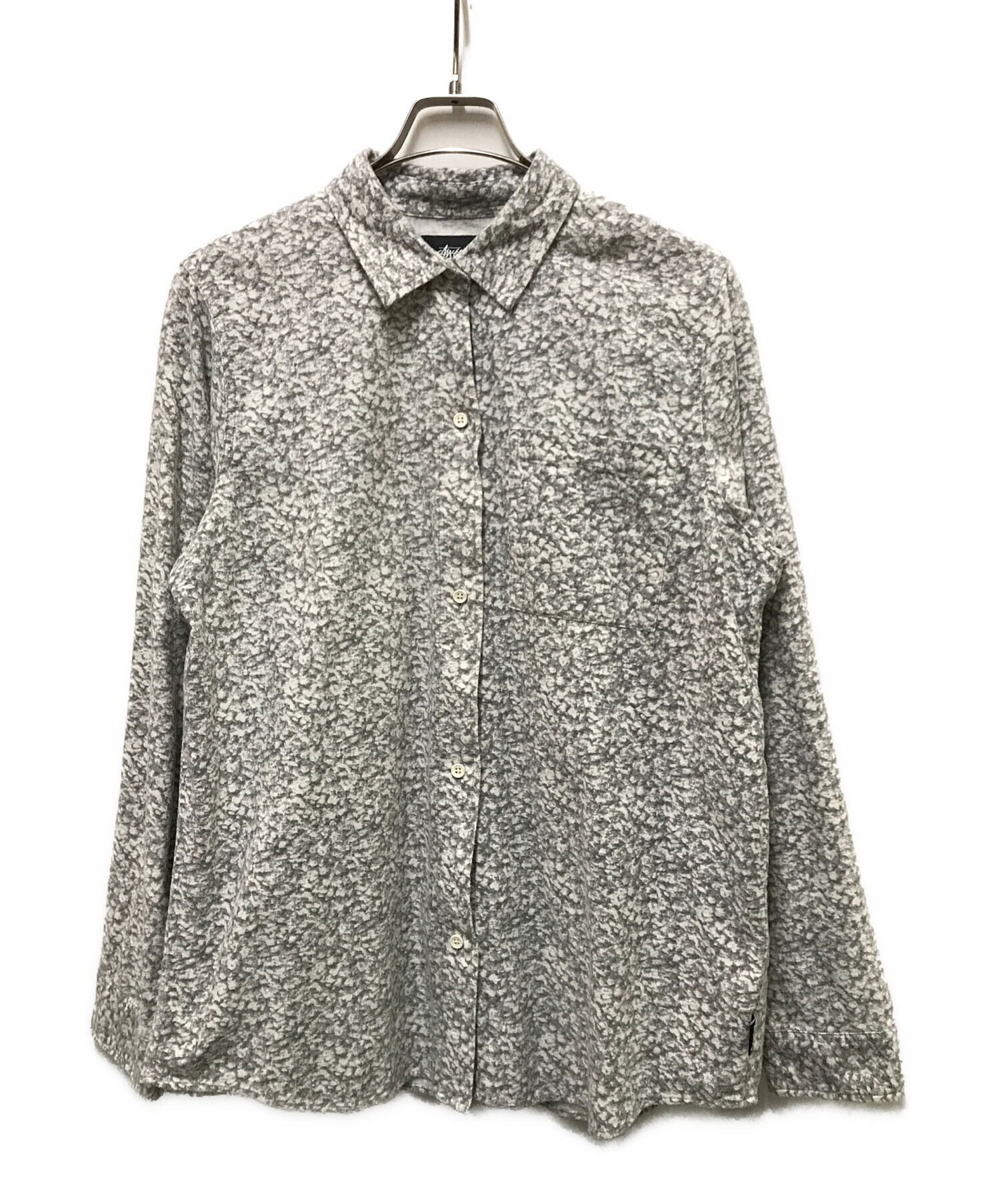 中古・古着通販】stussy (ステューシー) ネルシャツ グレー サイズ:M