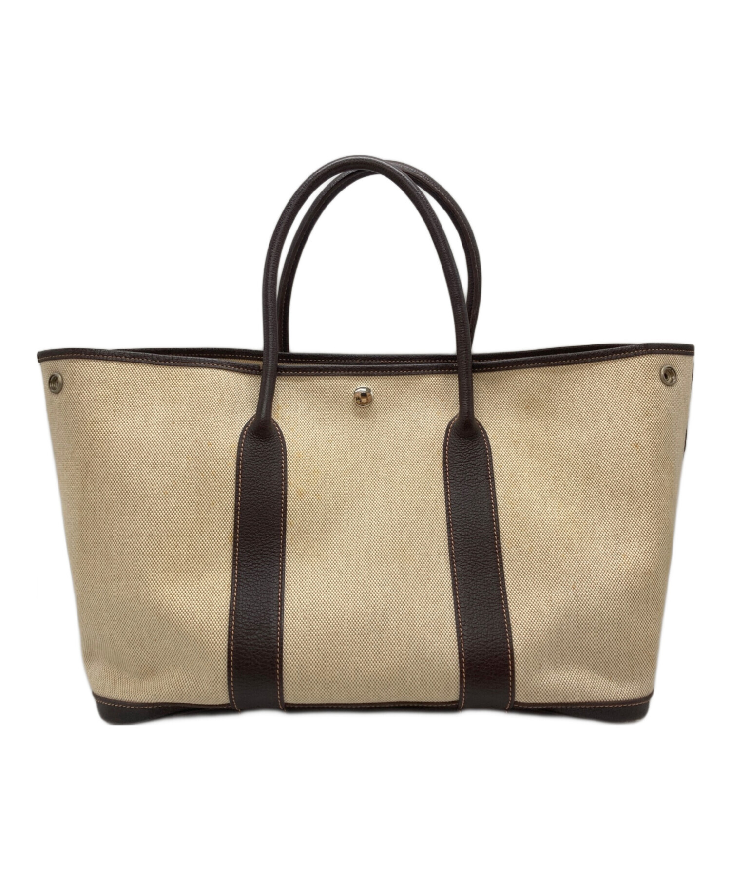 HERMES エルメス トートバッグ レディース 【古着】【中古】 中古・古着通販】HERMES (エルメス) ガーデンパーティーPM ブラウン