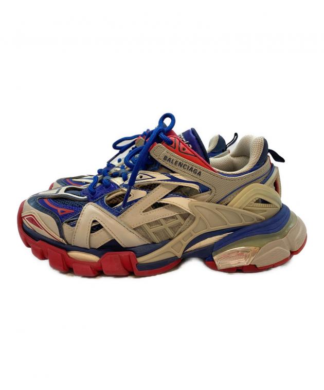 中古・古着通販】BALENCIAGA (バレンシアガ) Track2 ブルー×レッド 