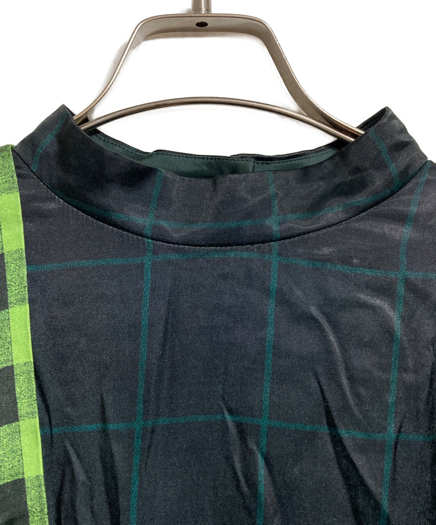 中古・古着通販】TOGA PULLA (トーガ プルラ) CHECK PRINT DRESS 