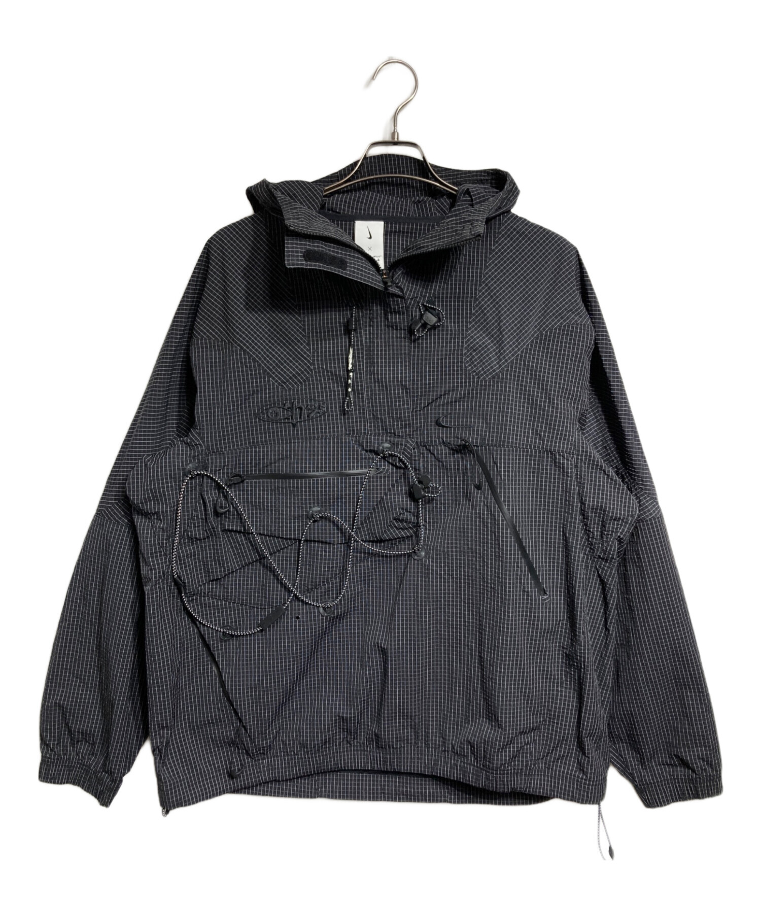 Off White×NIKE アノラックパーカー24s サイズ L Nike x Off-White Anorak Jacket Black Men's - FW23 - US