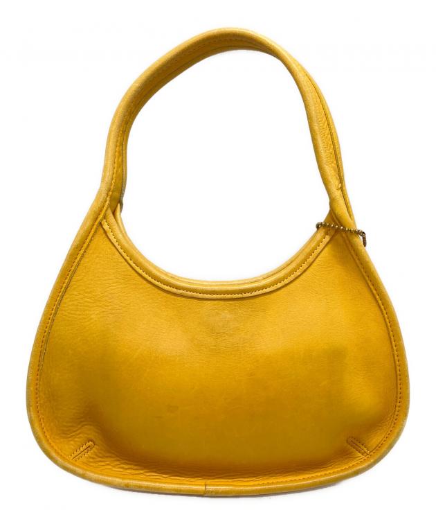 中古・古着通販】COACH (コーチ) ワンショルダーハンドバッグ イエロー