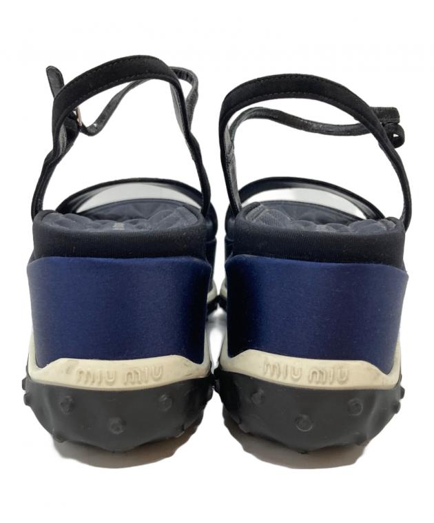 中古・古着通販】MIU MIU (ミュウミュウ) プラットフォームサンダル