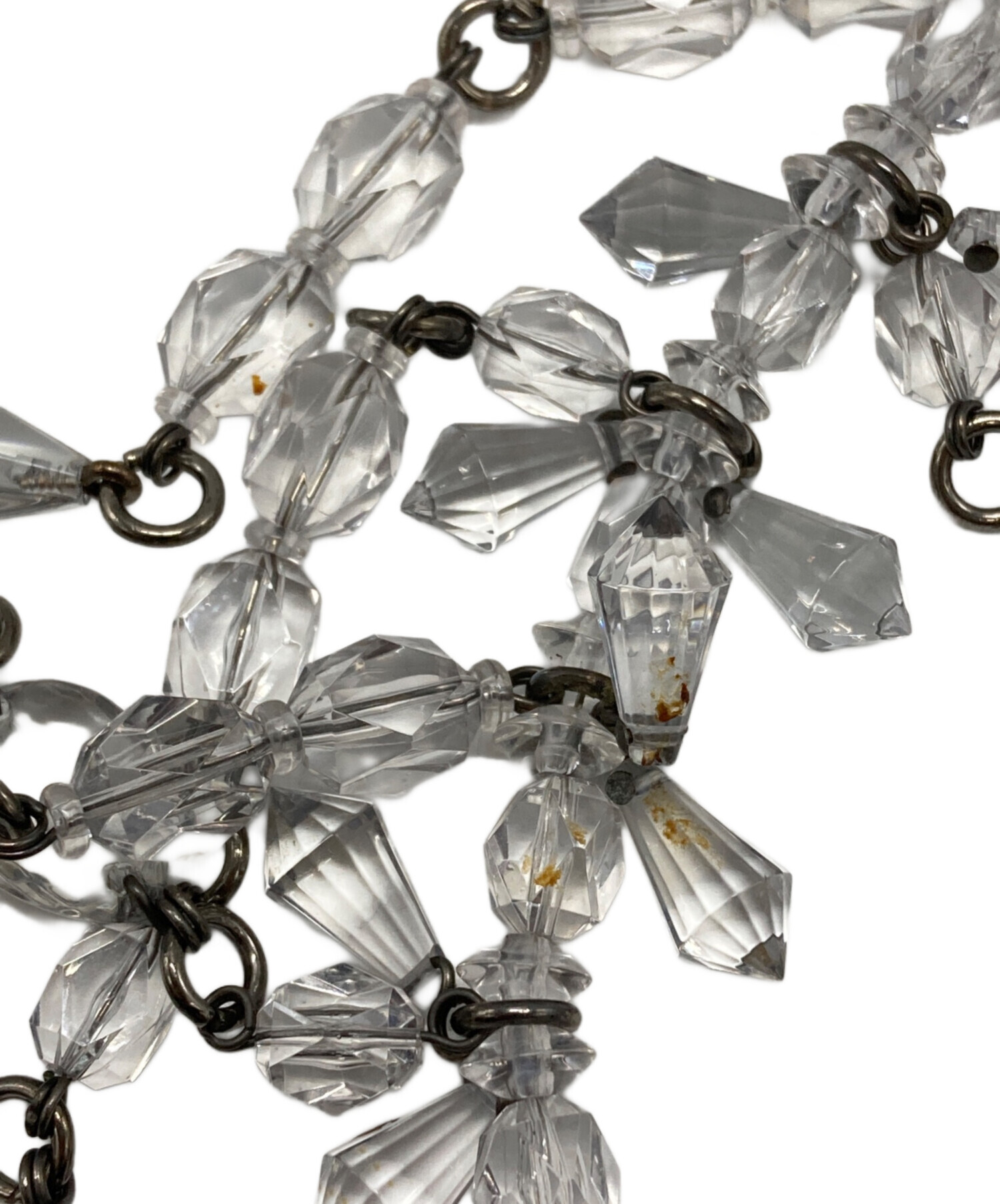 中古・古着通販】PRADA (プラダ) クリスタルビジューネックレス