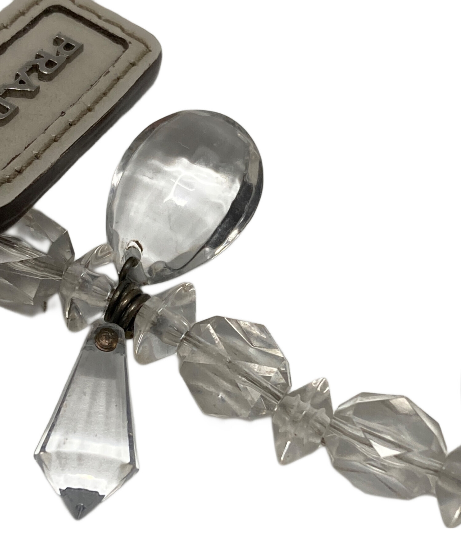 中古・古着通販】PRADA (プラダ) クリスタルビジューネックレス