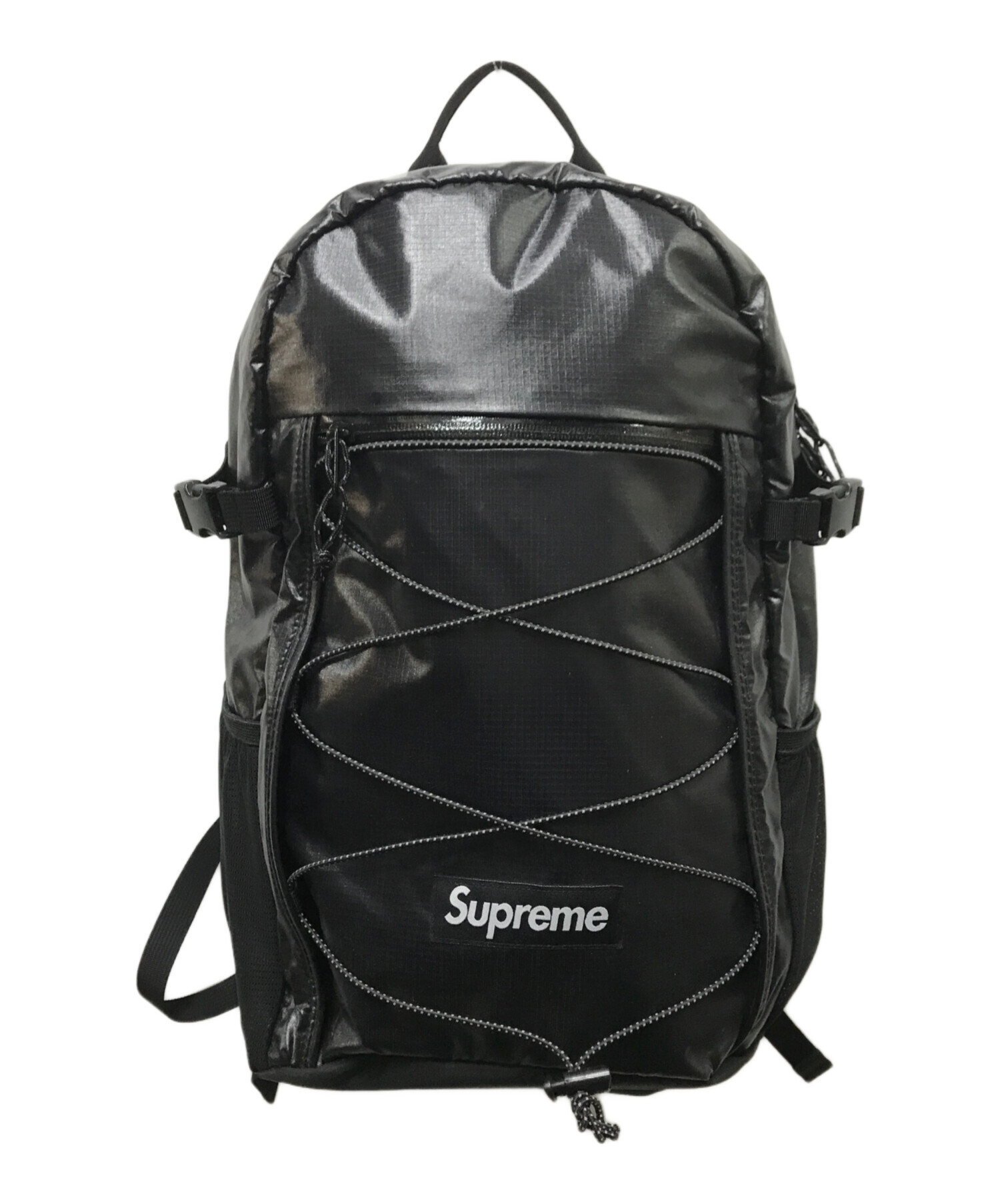 Supreme ブラックバックパック コーデュラ 中古・古着通販】SUPREME (シュプリーム) BOX LOGO CORDURA BACKPACK