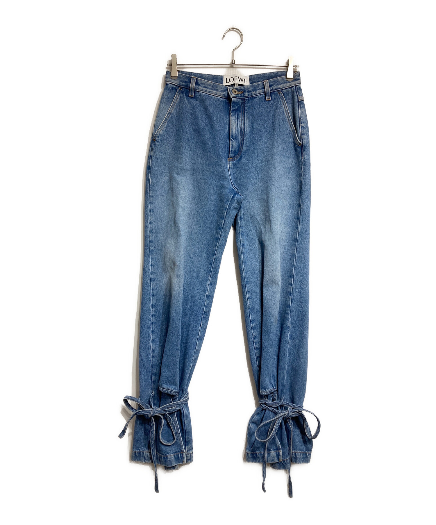 中古・古着通販】LOEWE (ロエベ) Tie Cut Panel Denim ブルー サイズ