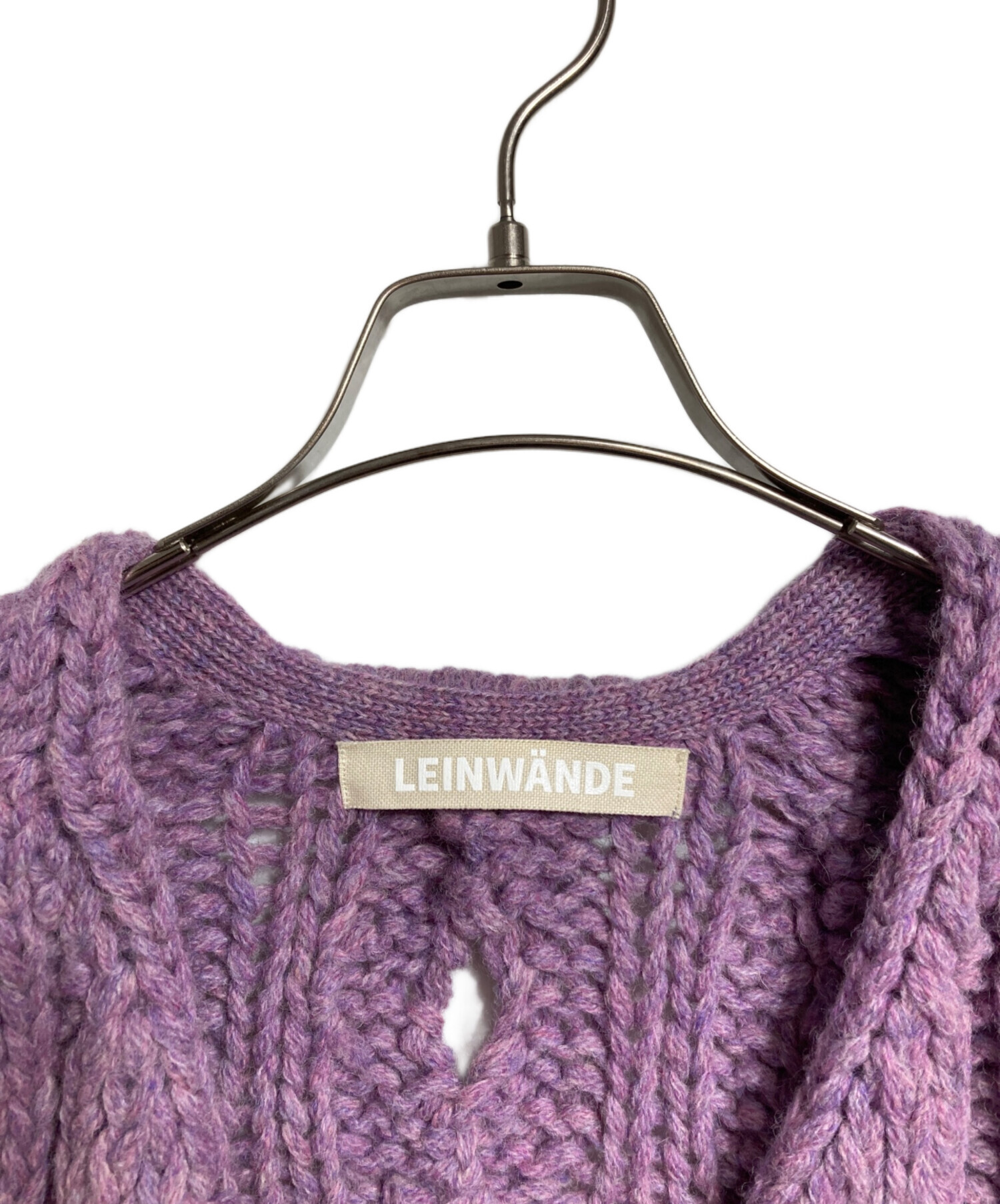 中古・古着通販】LEINWANDE (ラインヴァンド) Cable Short Cardigan